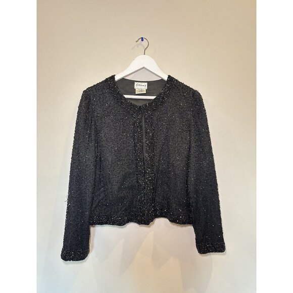 Sténay Beaded Longsleeve Jacket Top Size M - Picture 3 of 11